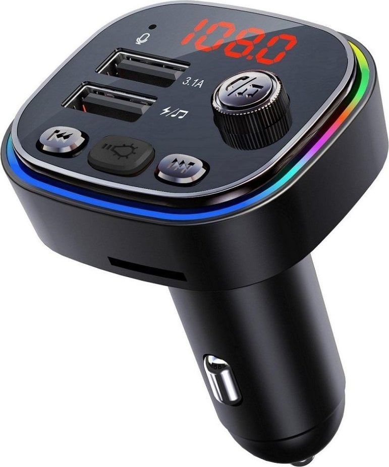 Transmițător FM Vakoss Transmițător FM Bluetooth RGB Vakoss TC-B439K