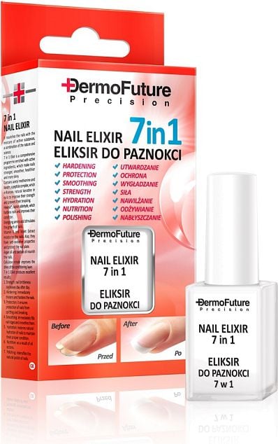 Tratament pentru unghii Dermofuture 7 in 1 Precision Nail Elixir, Tenex, 9 ml, Transparent