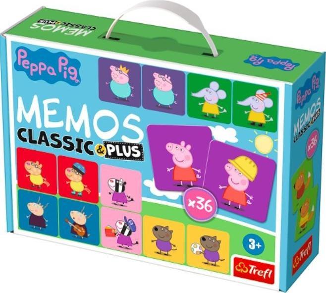Trefl Joc educativ pentru copii Memos Classic &amp; plus Peppa Pig 02270