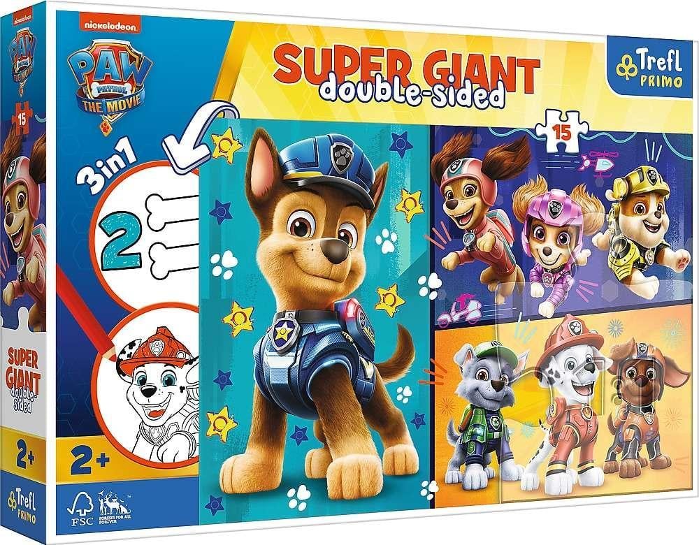 Trefl Primo Puzzle Giant 3in1 15 piese Happy Dogs Paw Patrol