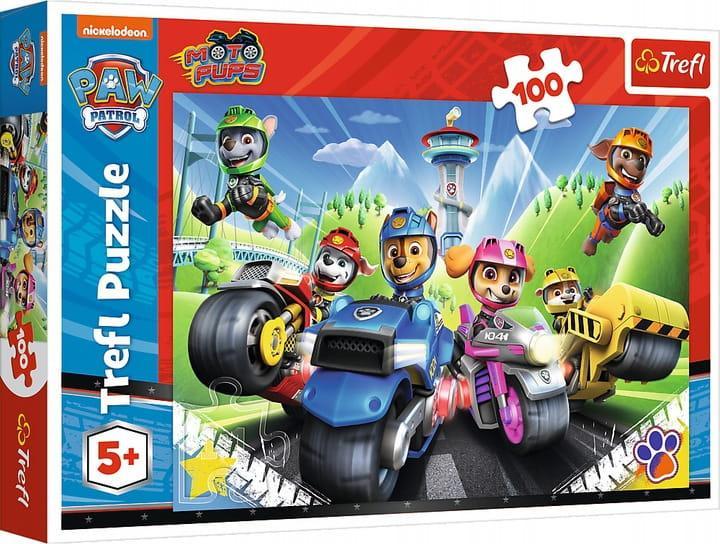 Puzzle Trefl 100 Piese, Patrula Catelusilor pe Motociclete