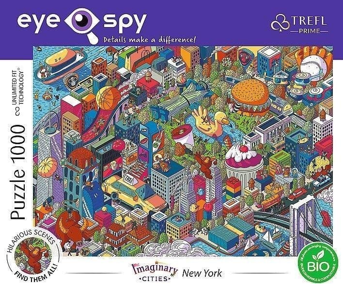 Trefl Puzzle 1000 de ochi-spioni orașe imaginare New York