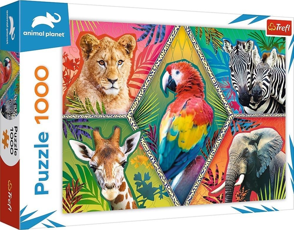 Trefl Puzzle 1000 de piese Animale exotice din Animal Planet