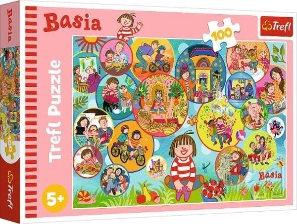 Trefl Puzzle 100 piese Petrece ziua cu Basia. Basia Harper Collins 16453 Trefl