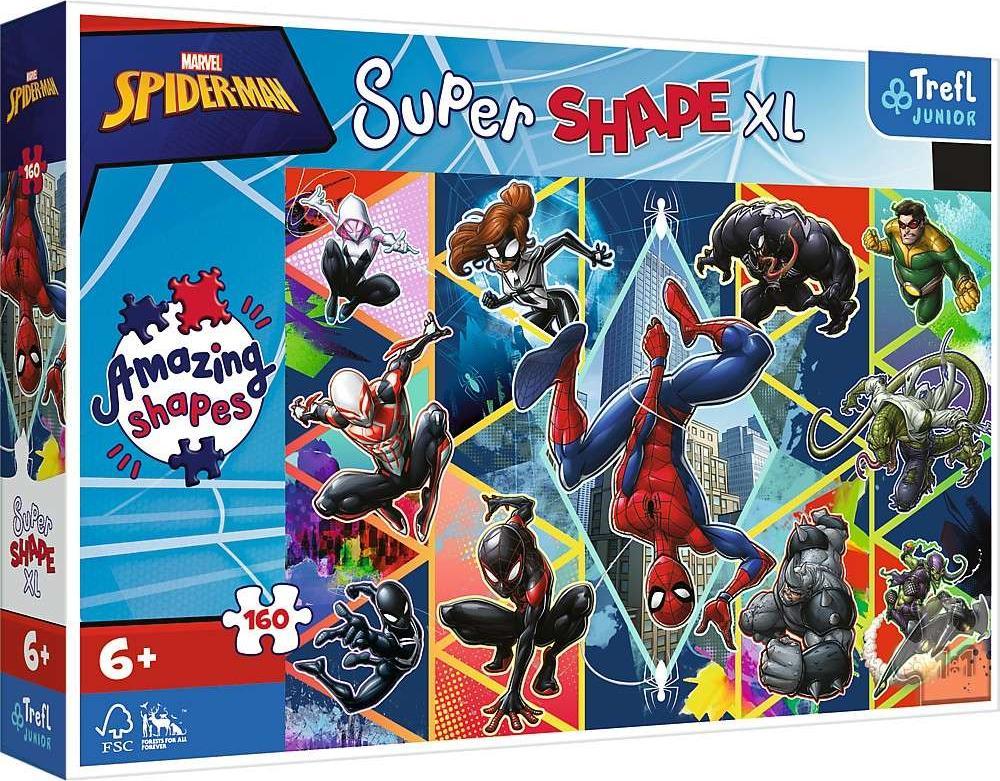 Trefl Puzzle 160 piese Super Shapes XL Alătură-te lui Spiderman