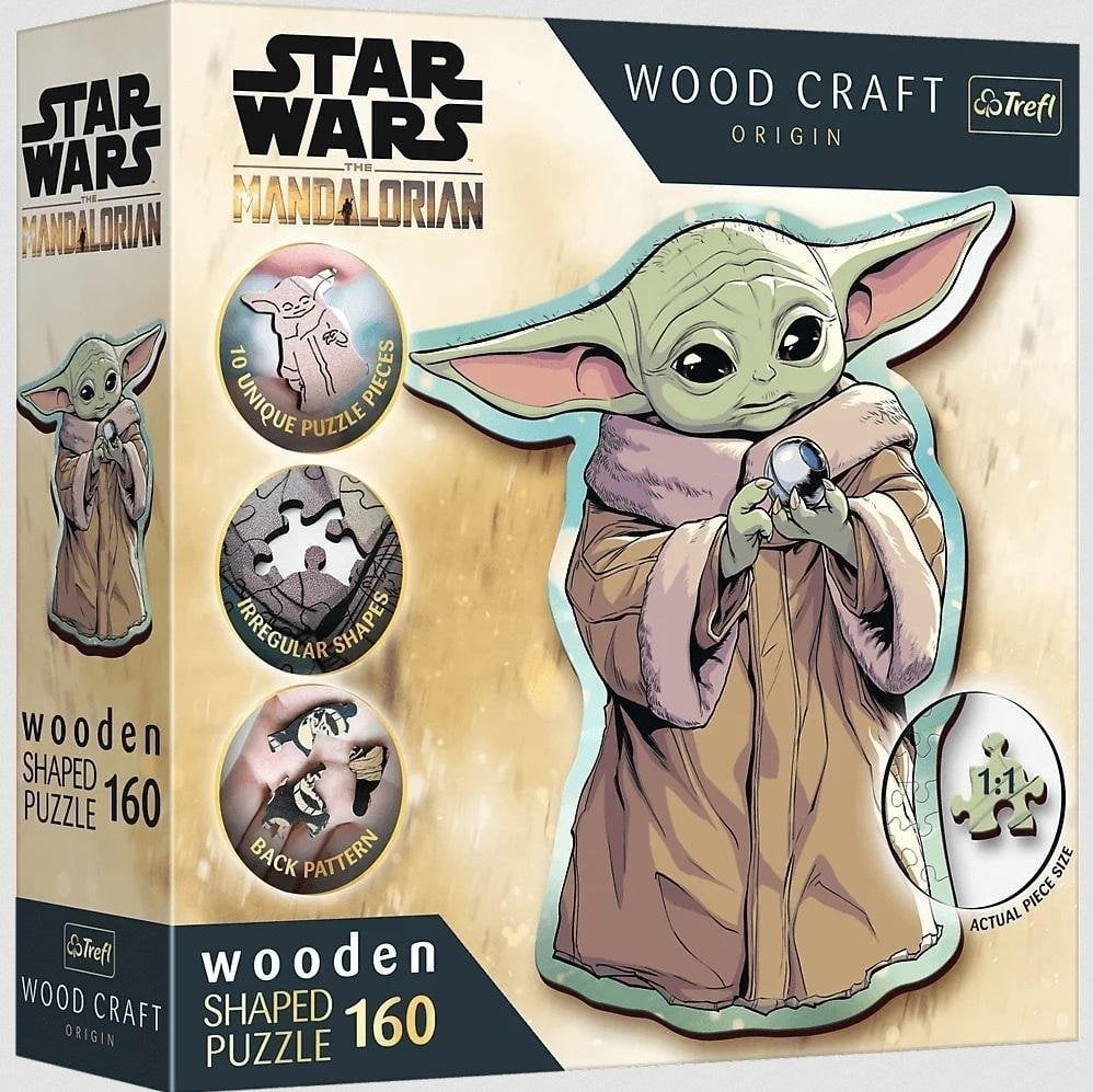 Trefl PUZZLE 160EL TREFL WOOD CRAFT STAR WARS YODA PUD