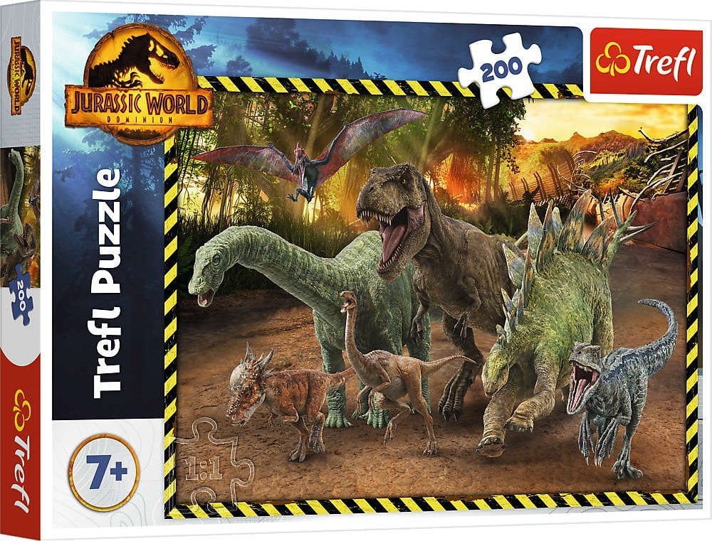 Trefl Puzzle 200 de piese Dinozauri din Jurassic Park