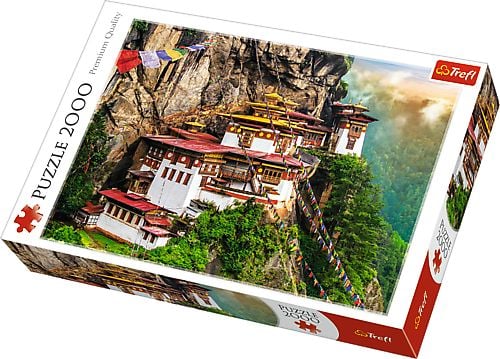 Trefl Puzzle 2000 de piese Cuibul Tigrului, Bhutan (27092)