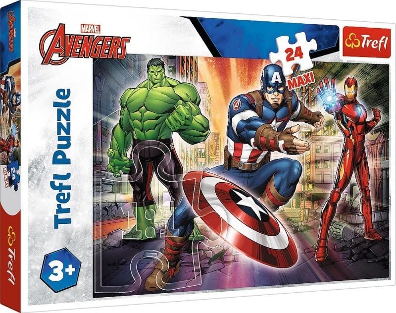 Puzzle Maxi Trefl, Eroi Avengers, 24 piese