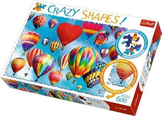 Trefl Puzzle 600 piese Crazy Shapes - Baloane colorate