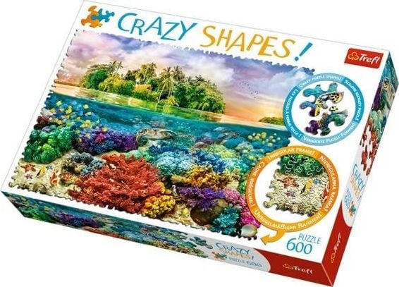Trefl Puzzle 600 piese Crazy Shapes - Insula tropicala