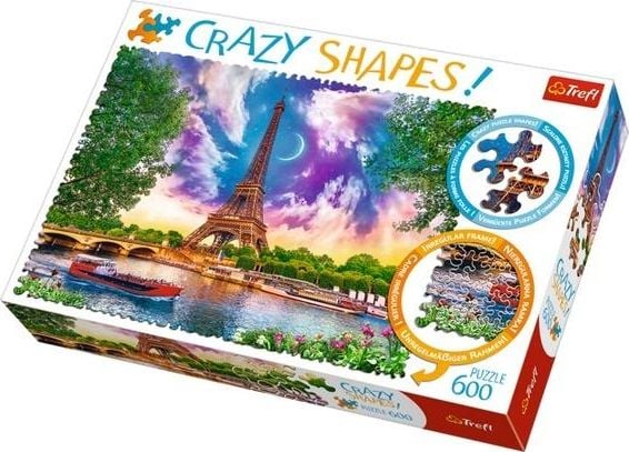 Trefl Puzzle 600 piese Crazy Shapes - Sky above Paris