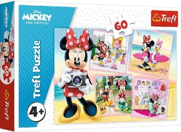 Puzzle Trefl - Disney Mickey and Friends, Minunata Minnie, 60 piese
