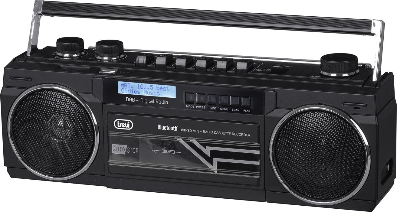 Trevi Boombox Trevi RR511 DAB Radio casetă/BL/USB/SD negru