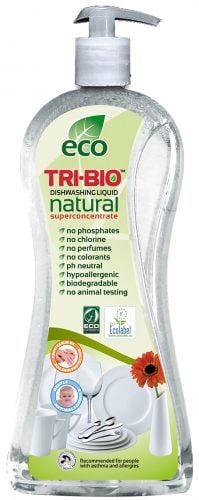 Detergent eco natural de vase, Tri-Bio, super concentrat, 0.84 l