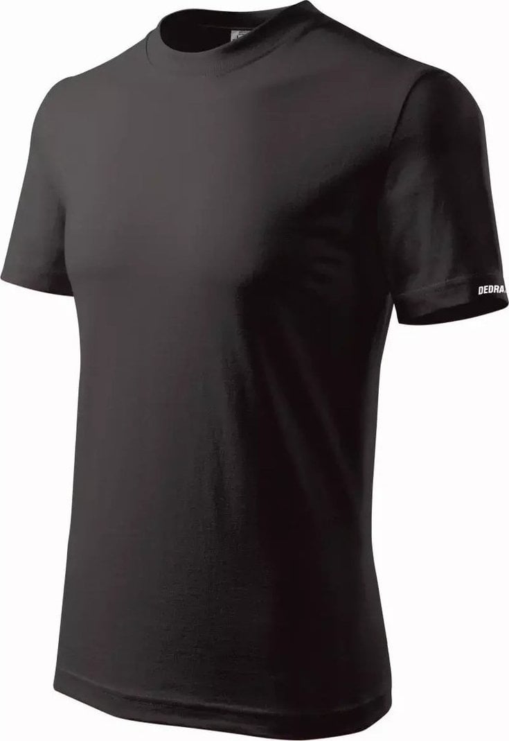 Tricou barbatesc Dedra XXL, negru, 100% bumbac