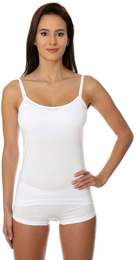 Tricou Brubeck pentru femei Carasol COMFORT COTTON alb s. L (CM00210A)
