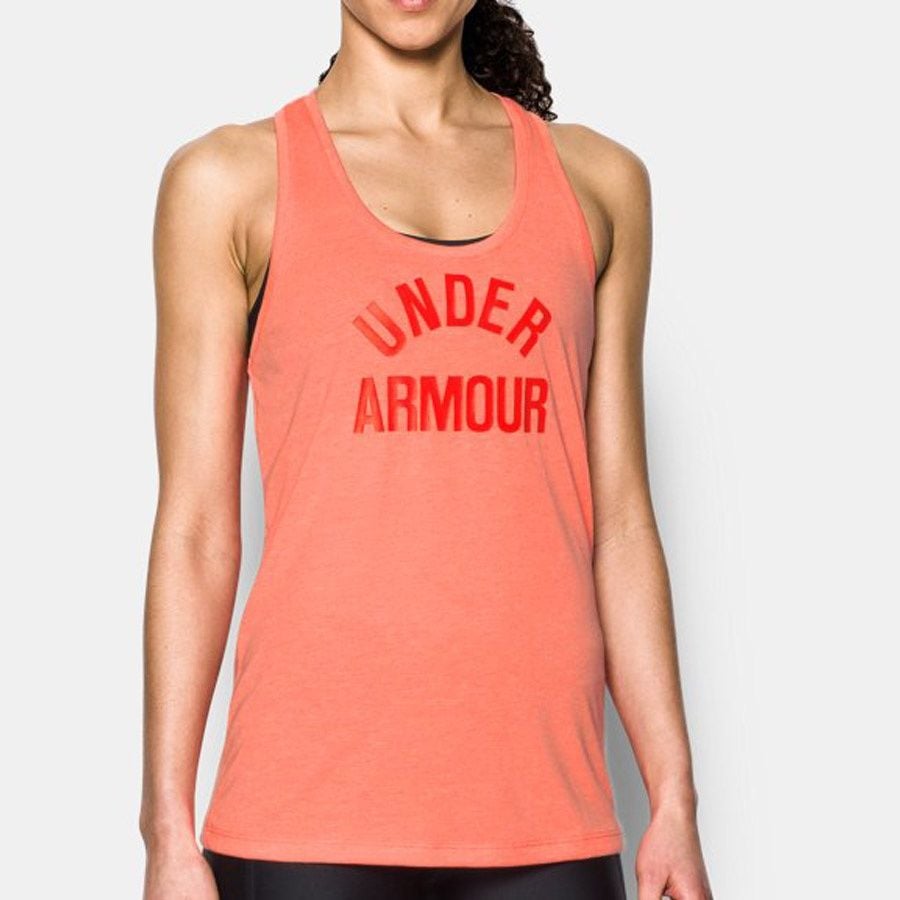 Tricou de dama Under Armour Threadborne Train WM Tank TW, marime: S, ORANGE