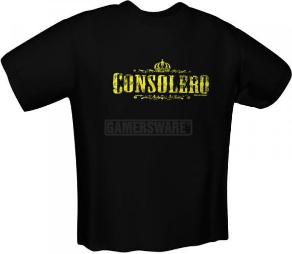 Tricou gamerswear CONSOLERO negru (M) (M-5106)