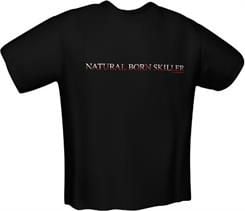Tricou gamerswear skiller NATURAL negru, M (M-5121)