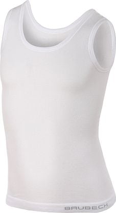 Tricou pentru copii Brubeck COMFORT COTTON JUNIOR alb, mărime 128/134 cm (TA10220)