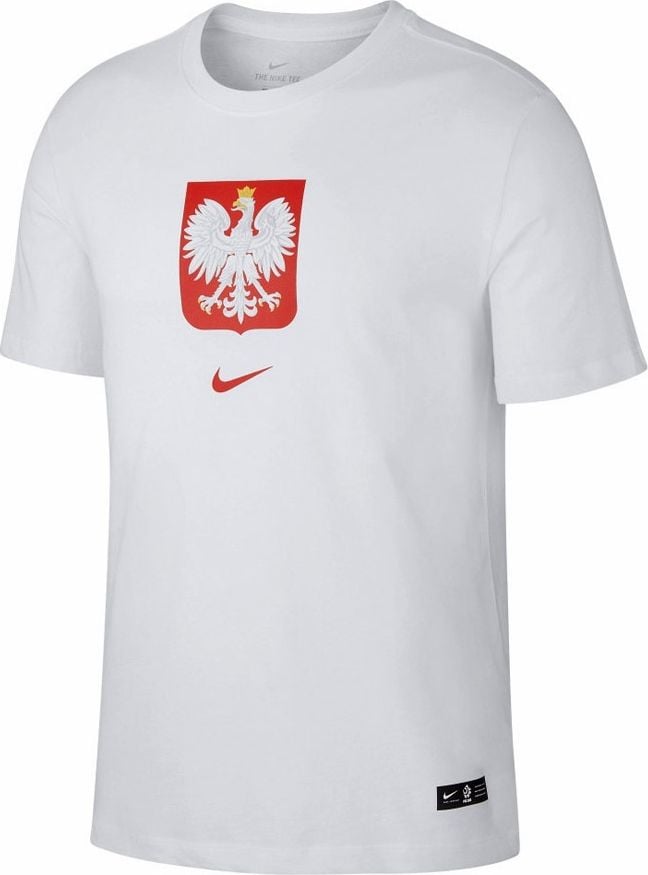 Tricou Polonia pentru bărbați, Evergreen Crest, alb M (CU9191 100)