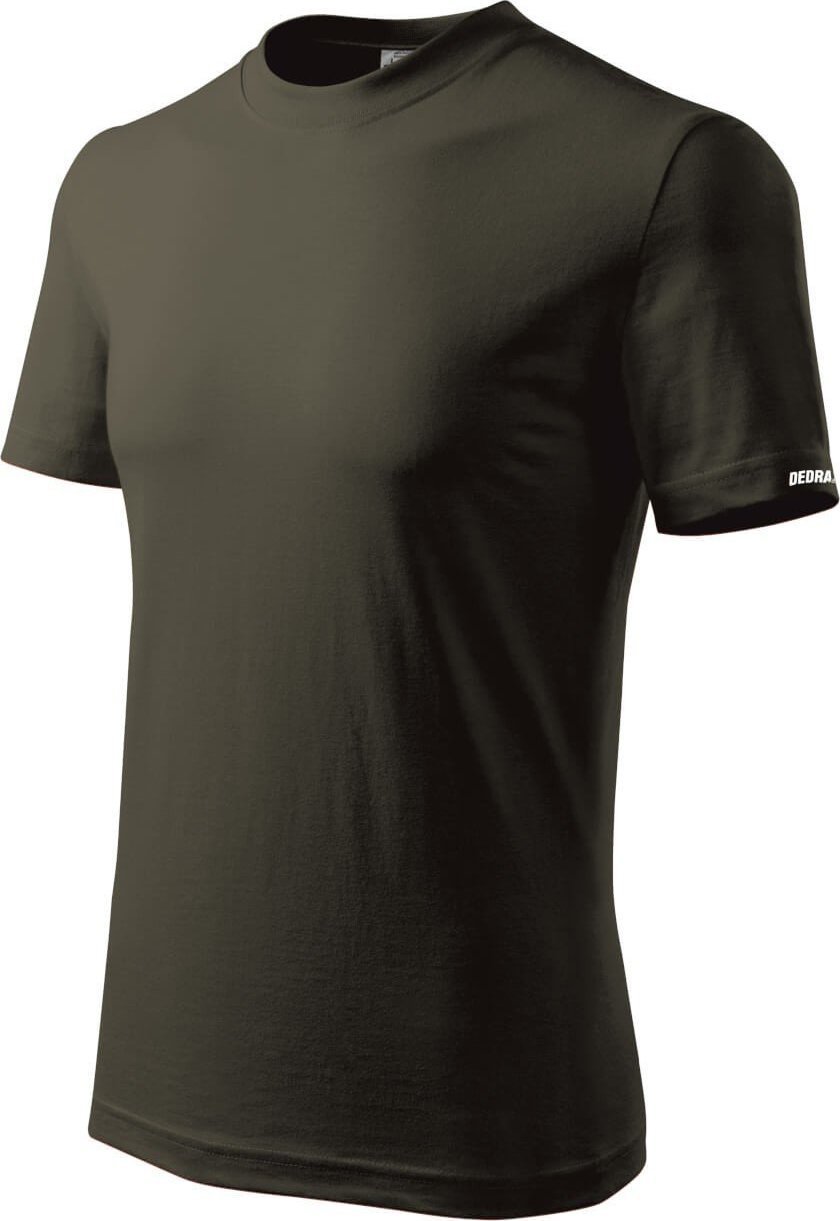 Tricou XL Dedra pentru bărbați, culoare armată, 100% bumbac