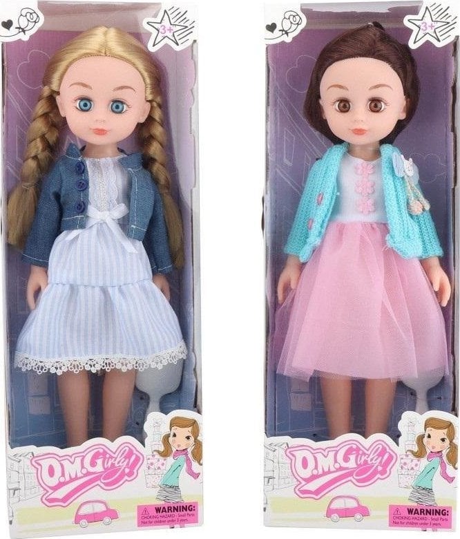 Trifox Doll într-o rochie cu o perie MIX