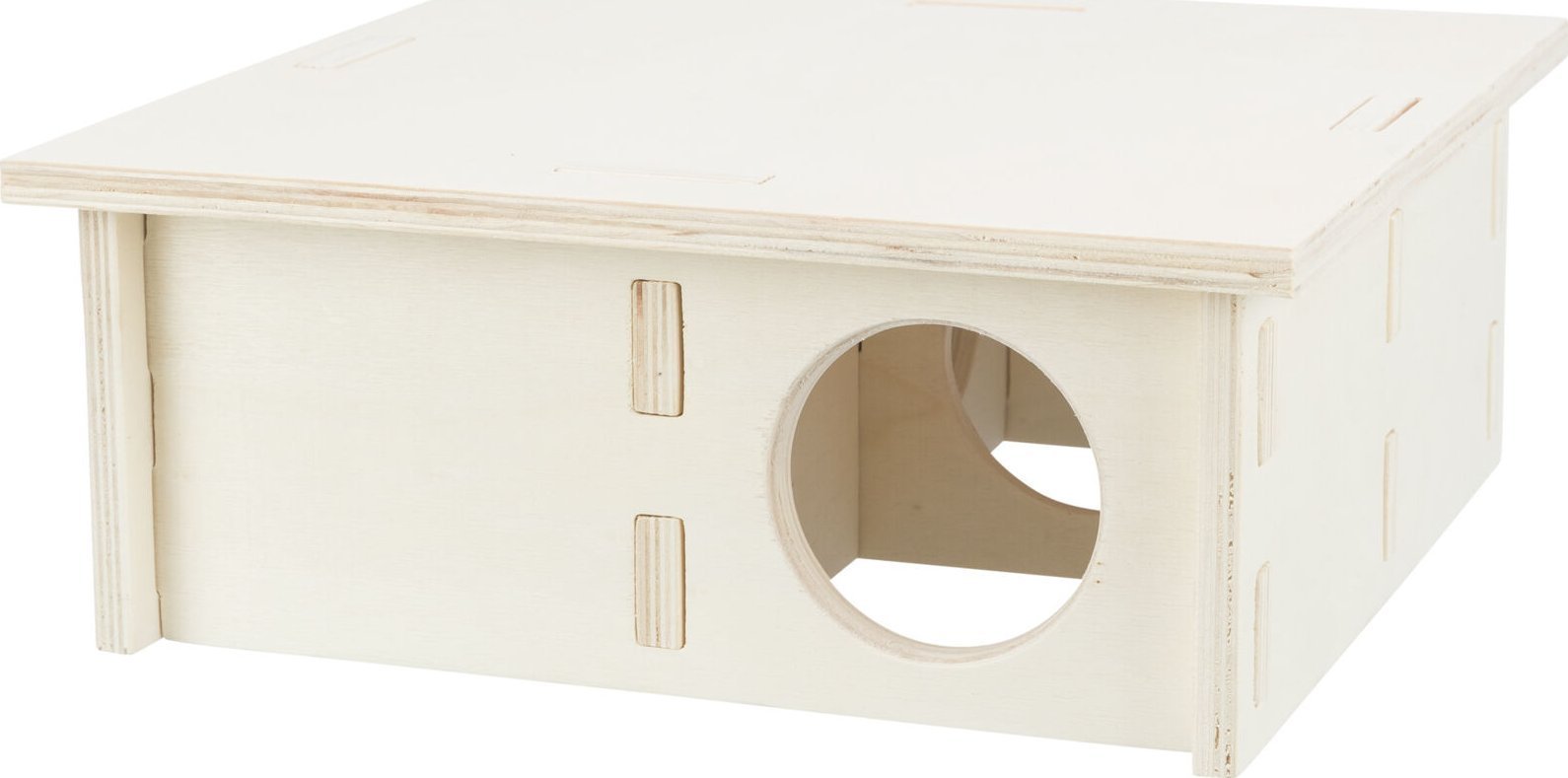 Trixie Casă cu patru camere pentru șoareci/hamsteri, lemn, 25 x 10 x 25 cm