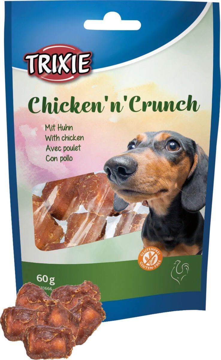 Trixie Chicken&apos;n&apos;Crunch, tratare, pentru câini, pui, 60g