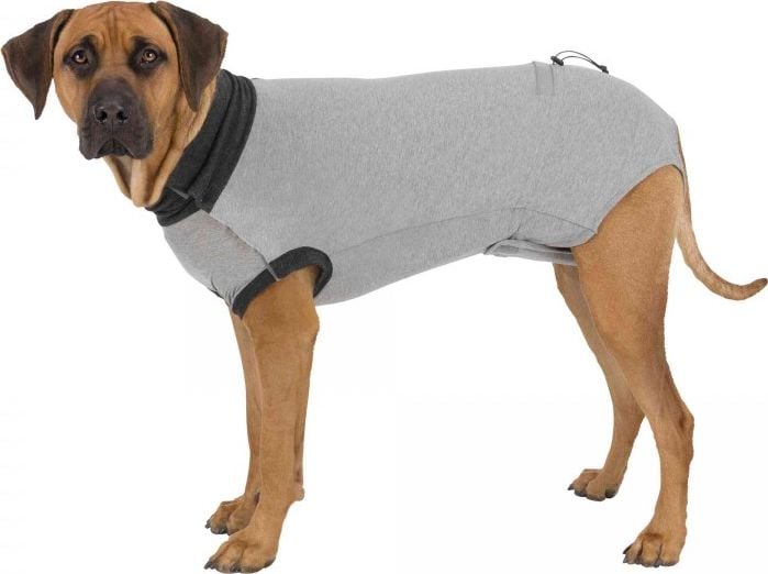 Trixie Costum de protectie pentru caini, gri, XL: 70 cm