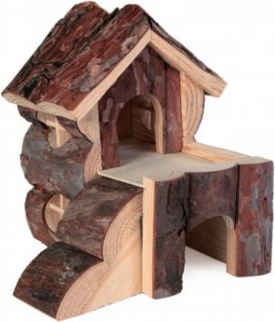 Casuta Trixie Bjork din lemn 15 × 15 × 16 cm pentru hamsteri 6176
