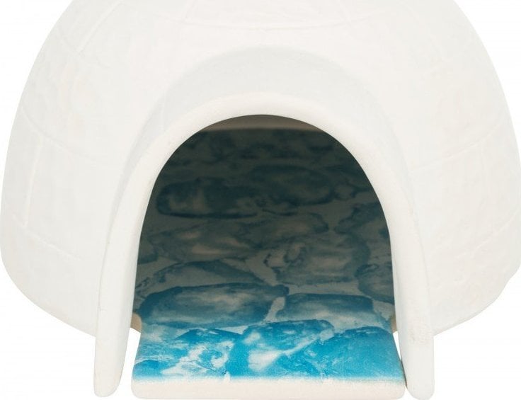 Trixie Iglu cu placă de răcire, pentru șoareci/hamsteri, alb, ceramică, 13x9x15cm