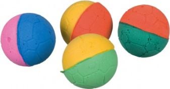 Jucarie Trixie minge moale pentru pisici 4 buc X 4.3 cm 41100
