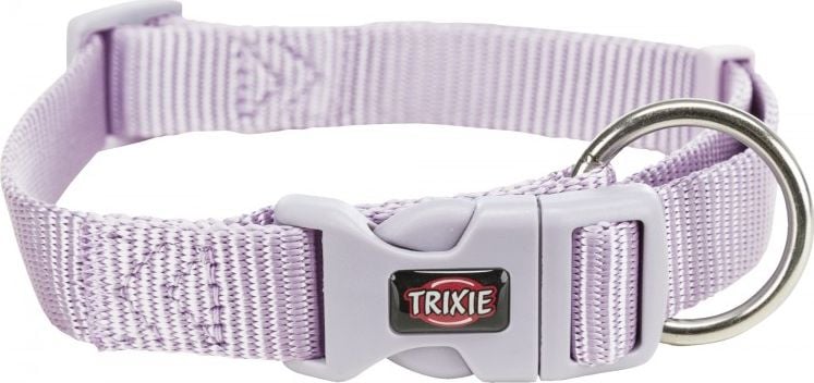 Zgarda pentru câini Trixie Premium, liliac deschis, M–L: 35–55 cm/20 mm