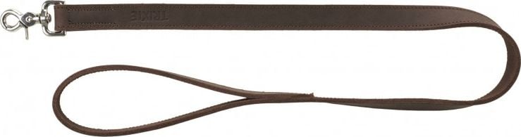 Lesă rustică din piele de rezistență Trixie, L–XL: 1,00 m/25 mm, maro închis