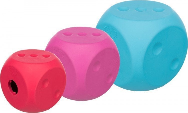Trixie Snack cub, cub de tratare, pentru câine, cauciuc natural, 5x5x5 cm, diverse culori