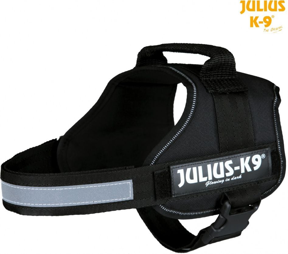 Ham Power pentru caini Julius K9, Talie mare, 28-40 kg, Negru