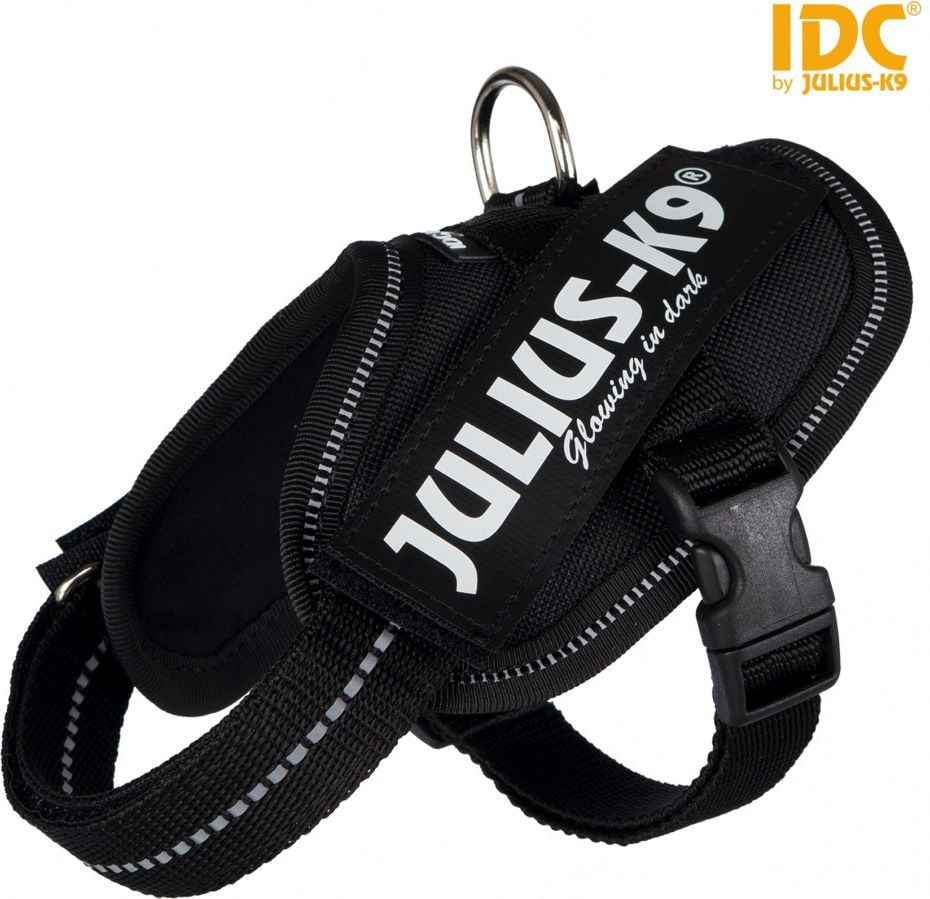 Ham IDC Power pentru caini Julius K9, Talie mica, 7-15 kg, Negru