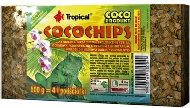 Rumegus din coji de nuca de cocos, Cocochips, Tropical, 500 g