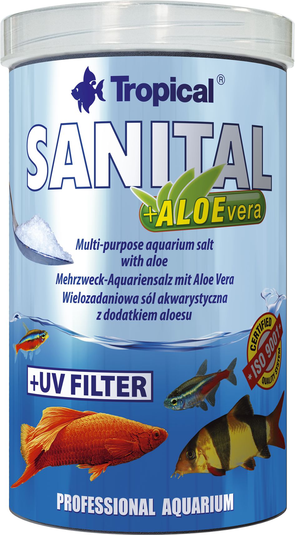 Sare multifunctionala, Sanital, Tropical, Aloe Vera, Acvariu, 120 g