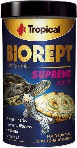 Hrana broasca testoasa, Tropical Biorept Supreme Adult, Adaos de probiotic, 100ml / 28g