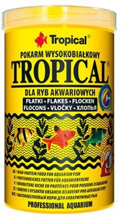 Hrana bogata in proteine pentru pesti de acvariu Tropical, Fulgi, 100ml / 20g