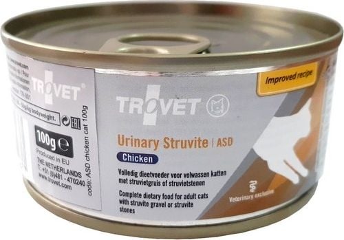 Trovet CAT ASD gaina URINAR STRUVITE /24 conserve 100 g