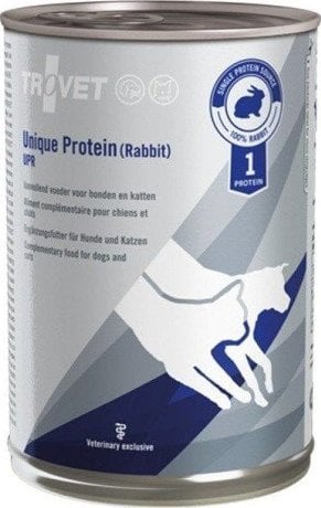Trovet Trovet UPR Unique Protein 400 g cu iepure, pentru caini si pisici