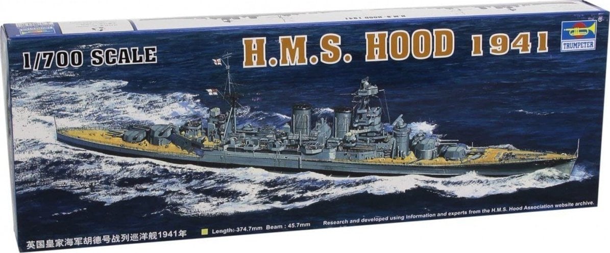 Trumpeter Model do sklejania HMS Hood 1941