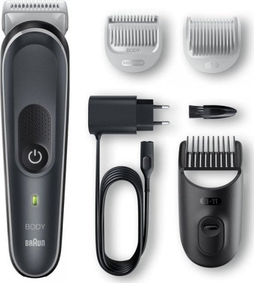 Braun BodyGroomer 5 BG5340, aparat de tuns par (negru/alb)