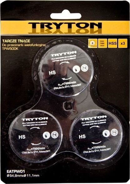 Set 3 discuri pentru metal Tryton, 54 mm