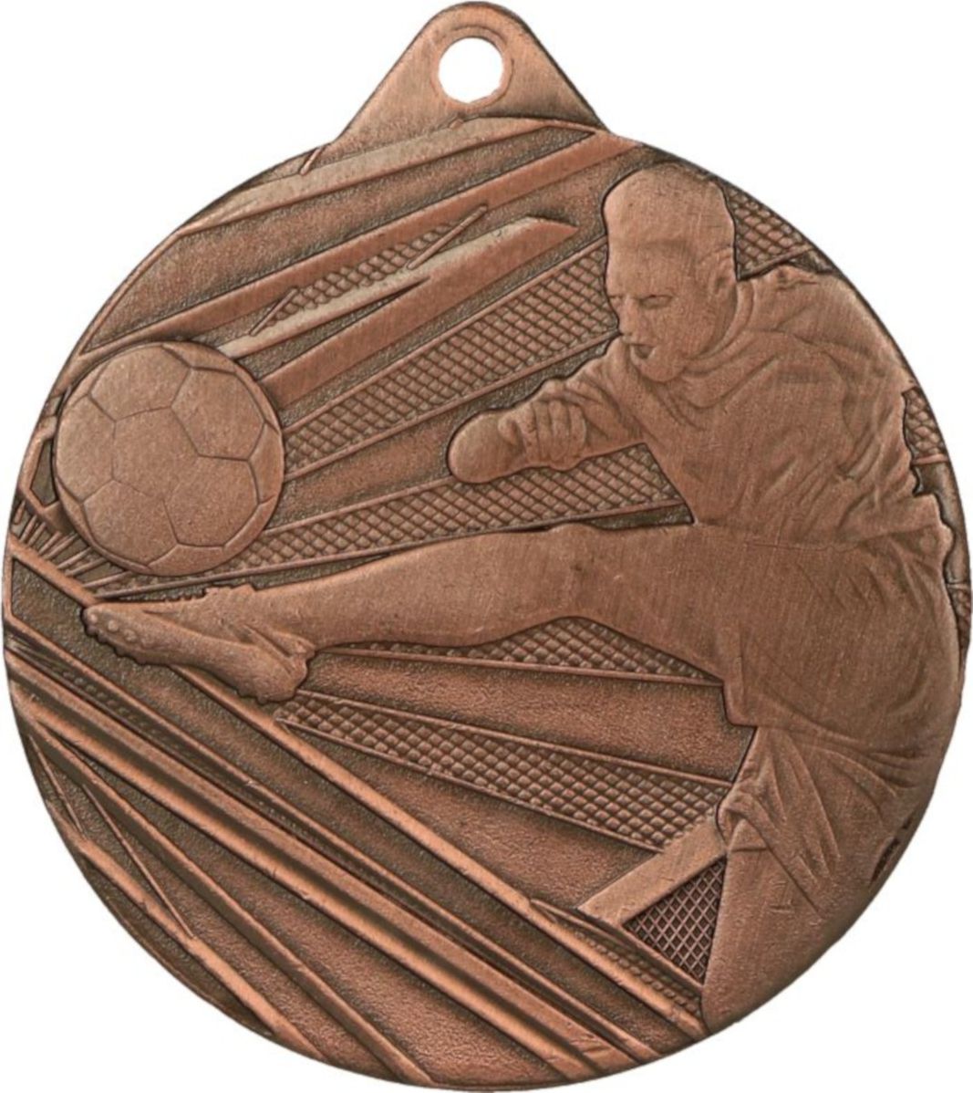 Medalie 50mm oțel fotbal maro ME001 / B
