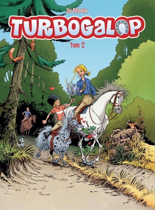 A doua carte din seria Turbogalop se numește Galopul Nebunesc și continuă aventurile echipei de prieteni pasionați de curse cu mașini.